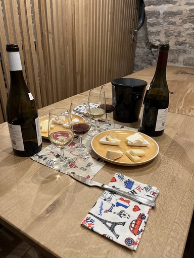 Atelier de dégustation : 4 vins & 4 fromages